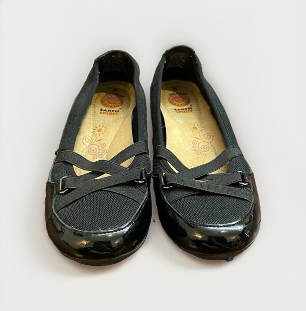 Earth Spirit Mary Jane Flats Size 8 Black | Balletcore Y2K Coquette Comfort